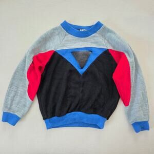 Vintage Color Block Crewneck 4t
